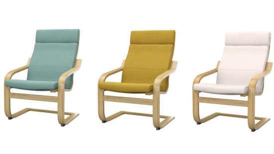 Eén POANG-fauteuil – verschillende typen kussens!